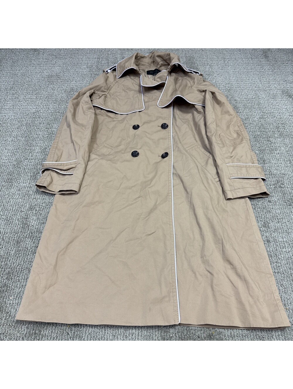 Ann Taylor Women's Classic Tan Trench Coat Medium